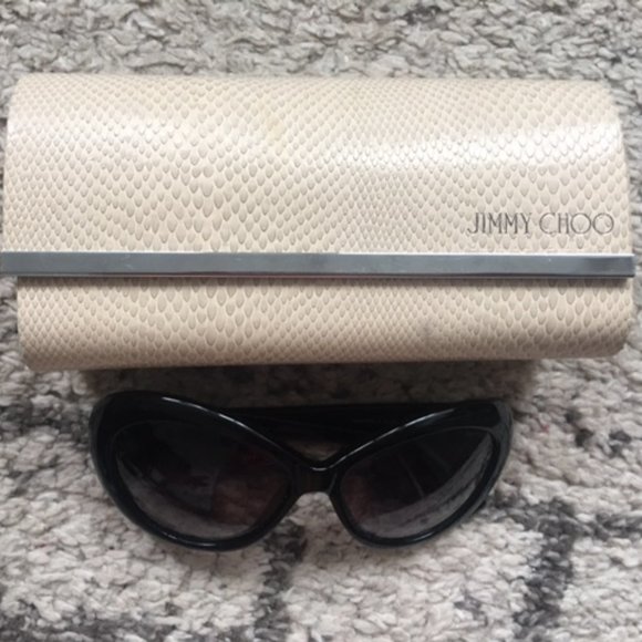 Jimmy Choo Black Valentina/s Sunglasses - Picture 1 of 9
